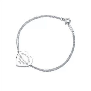 Tiffany’s Heart Tag Double Chain Bracelet